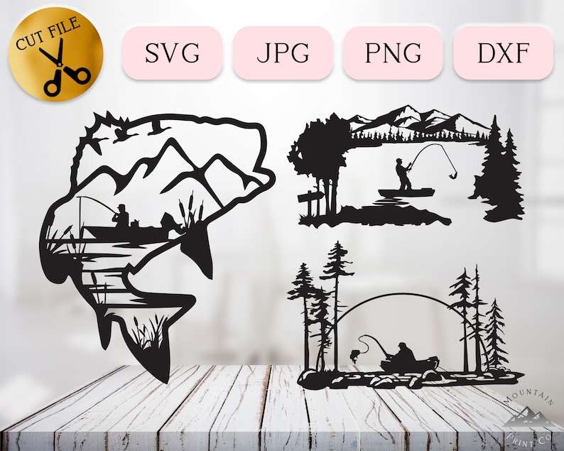 Fishing SVG Bundle Creativity and Fun Digital Download 