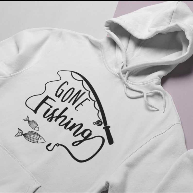 Gone Fishing Pole SVG  Fishing Rod Design SVG#4