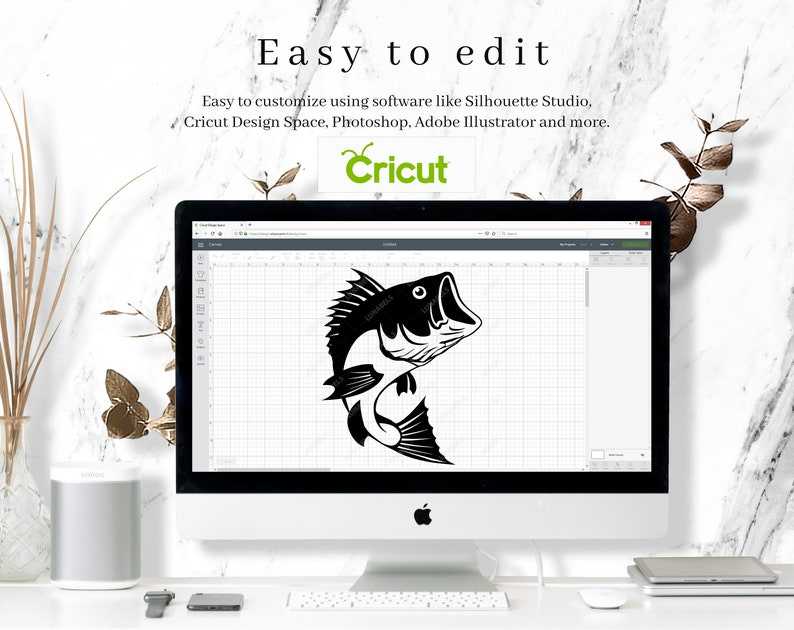 Fishing SVG Bass SVG Fishing clipart Bass Fish Cut File for Cricut#4