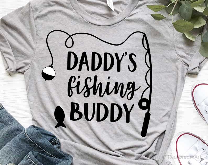 Daddy’s Fishing Buddy Svg Fishing Svg Funny Kids Svg File for Cricut &amp; Silhouette#3