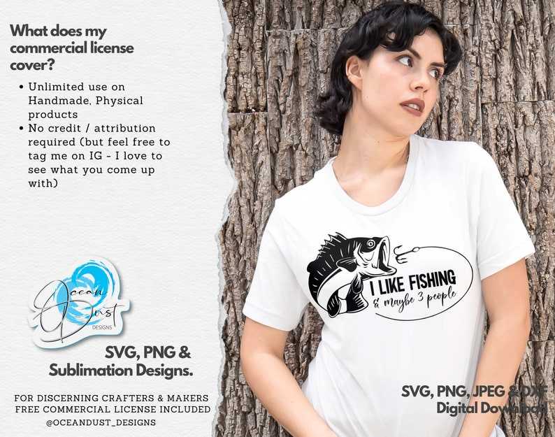 I Like Fishing and Maybe 3 People SVG Bass Fishing SVG Cut File for Cricut &amp; Silhouette#3
