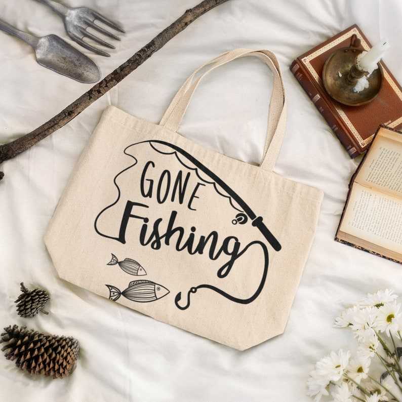 Gone Fishing Pole SVG  Fishing Rod Design SVG#8