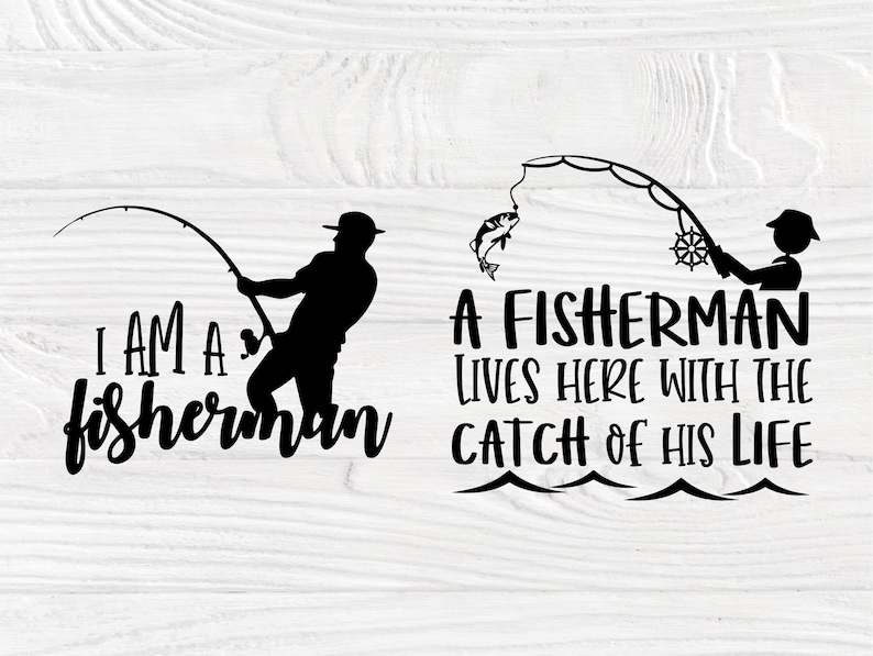 Fishing SVG Bundle Quotes For Fisherman Lake Cut files#6