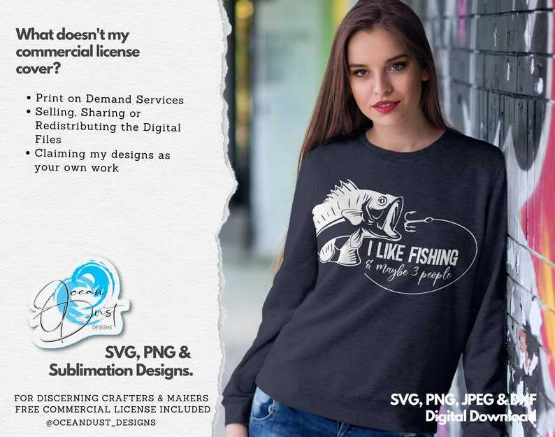 I Like Fishing and Maybe 3 People SVG Bass Fishing SVG Cut File for Cricut &amp; Silhouette#4