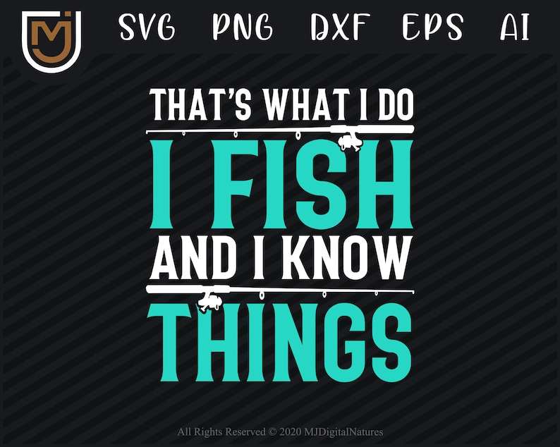 Funny Fishing SVG Perfect for Crafting & Design Projects 