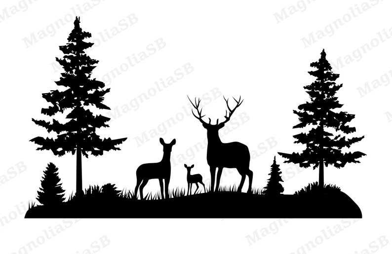 Deer Silhouette SVG High Quality Perfect for your Design