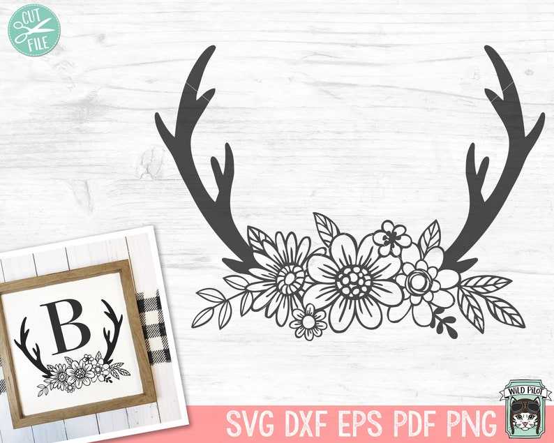 Deer Antler SVG High Quality Perfect for your Design 