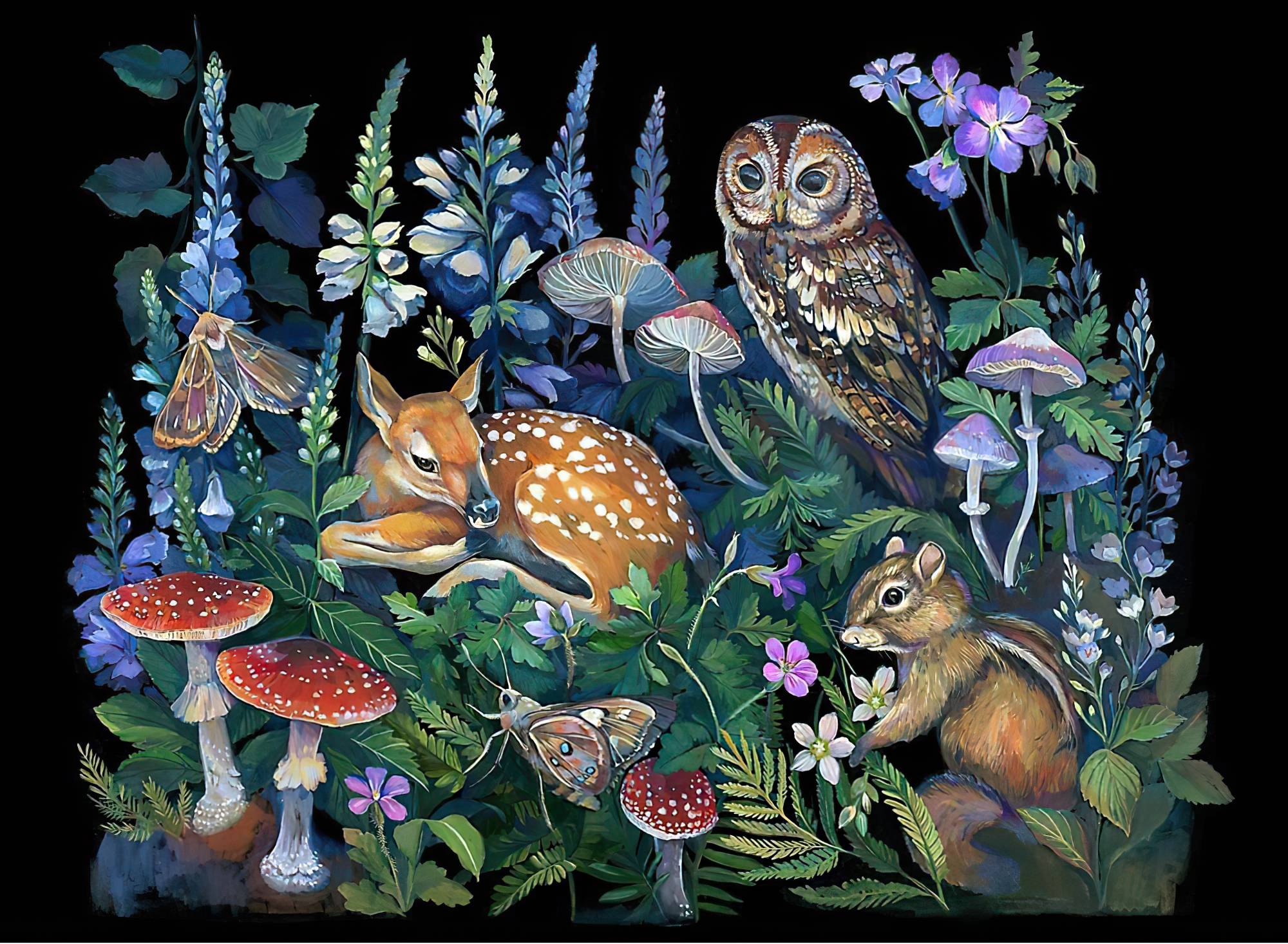 Free Enchanted Forest Deer Svg for Cricut, Digital Download#3