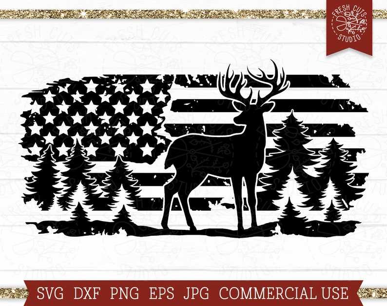 Hunting Flag SVG Hunting and Fishing American Flag SVG Hunting Cut File  American Flag Svg Usa Flag Svg Hunting Fishing Flag Svg 