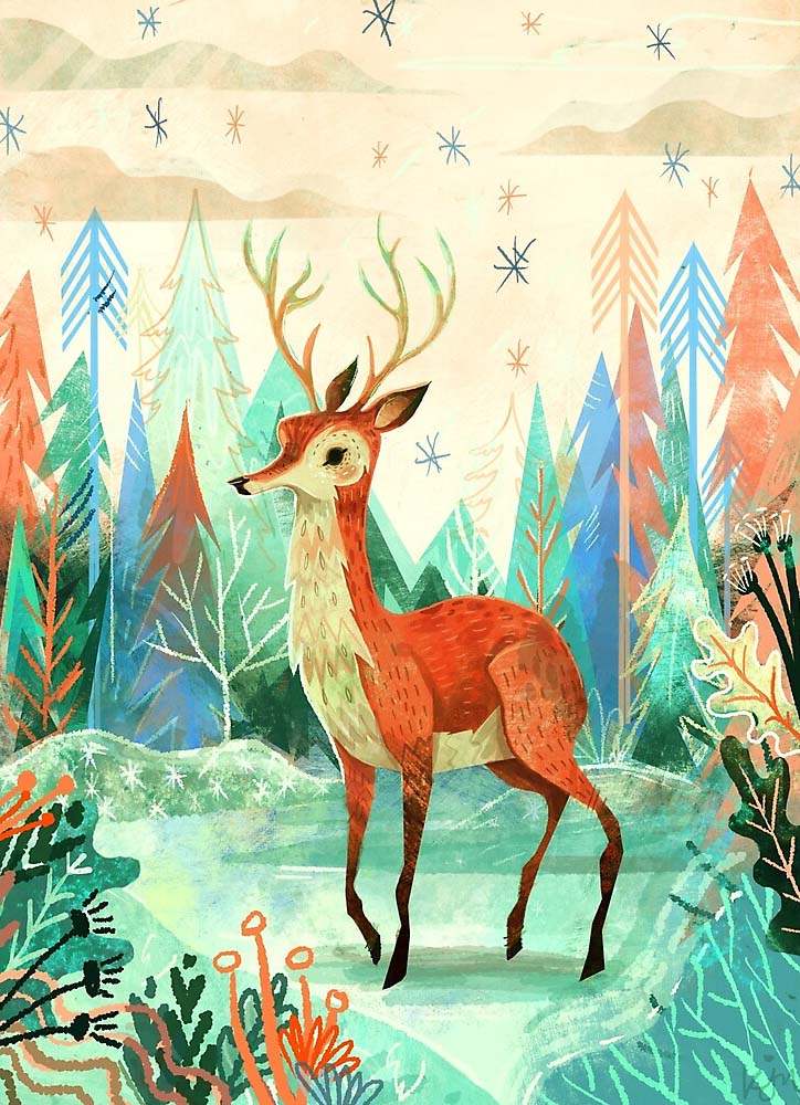 Free Deer Scene SVG High Quality Perfect for your Design 