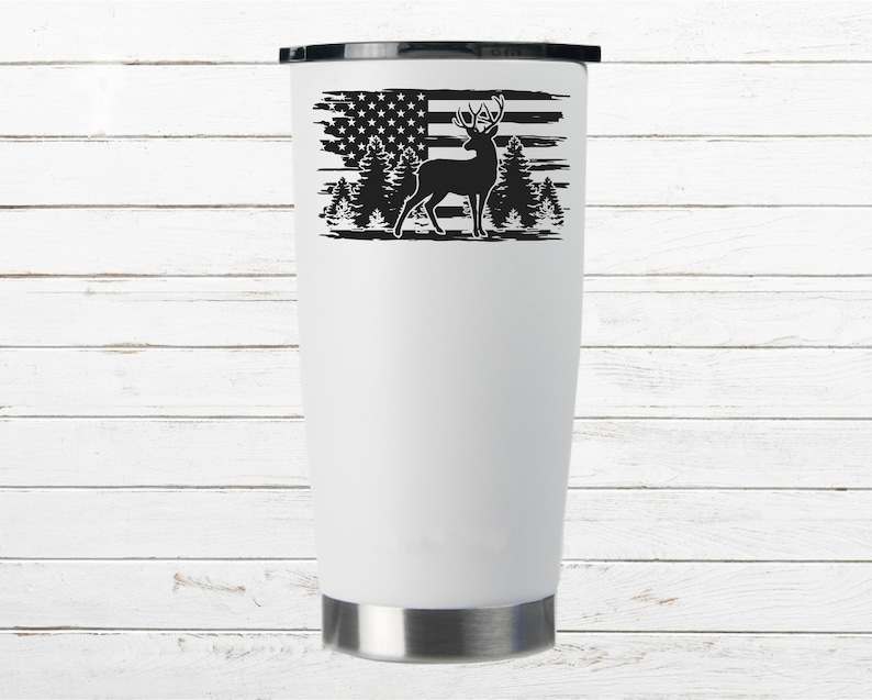 Hunting SVG, Deer SVG, Deer Scene SVG Silhouette, Cut File#4