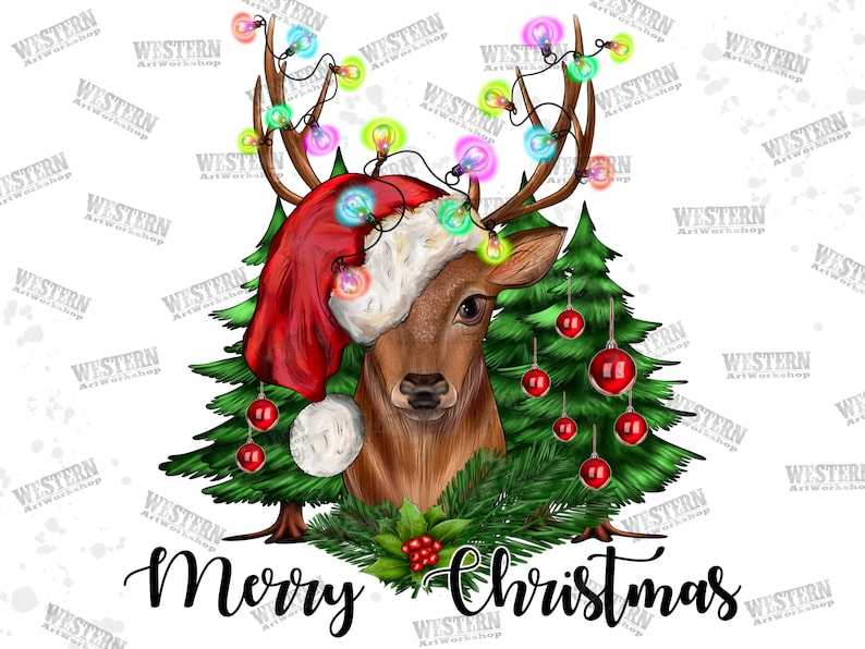 Christmas Deer SVG High Quality Perfect for your Design 