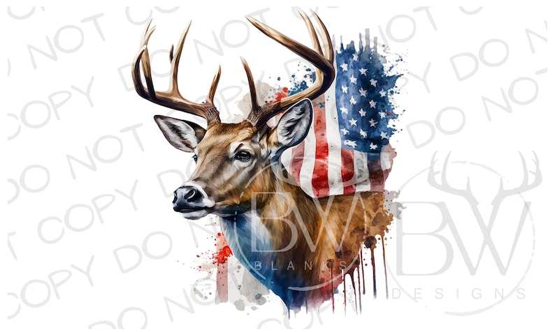 American Buck PNG, Deer Hunting PNG, Digital Download#1