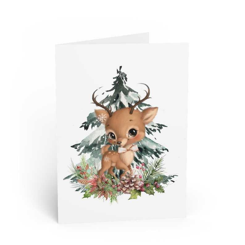 Reindeer Cheer Digital Image Download, Adorable Little Christmas Deer PNG#6