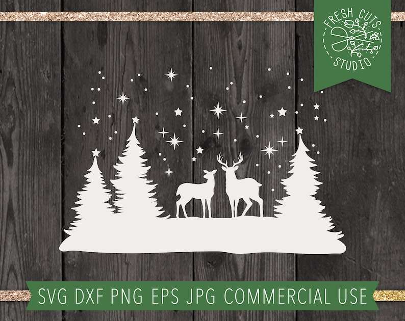 Christmas Deer SVG High Quality Perfect for your Design 