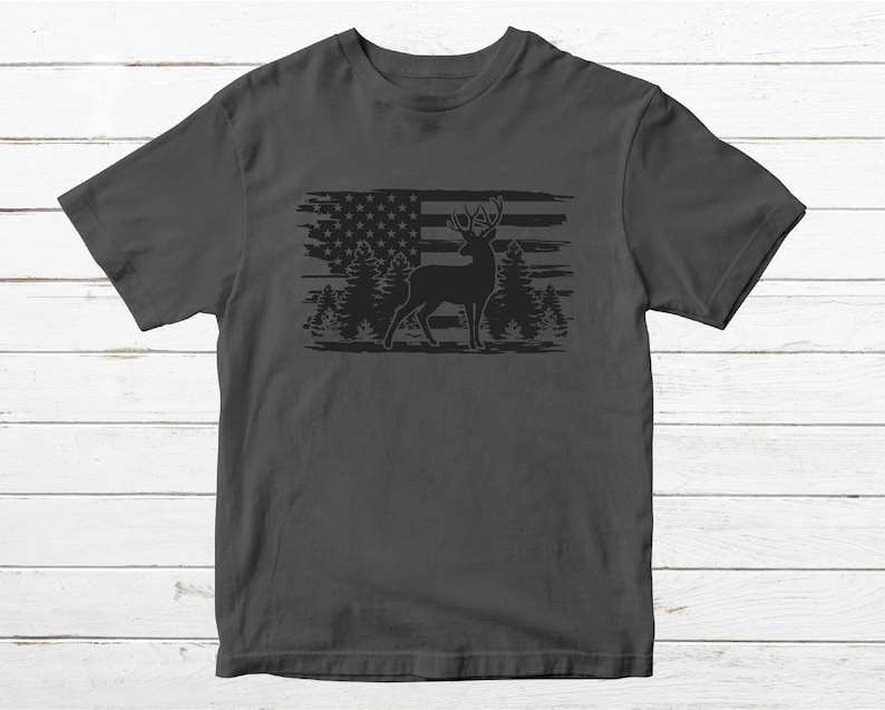 Hunting SVG, Deer SVG, Deer Scene SVG Silhouette, Cut File#3