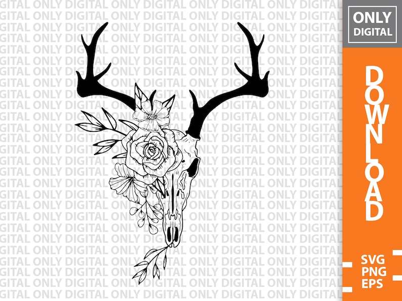 Deer Skull SVG | deersvg.com