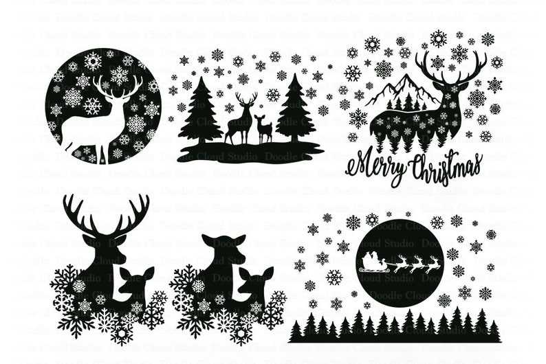 Christmas Deer SVG High Quality Perfect for your Design 