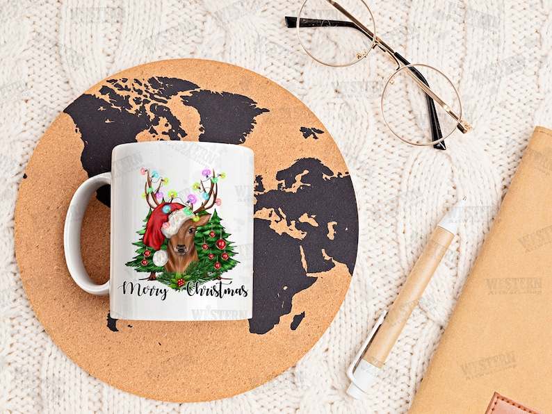 Merry Christmas Deer Png, Merry Christmas Png, Digital Download #3