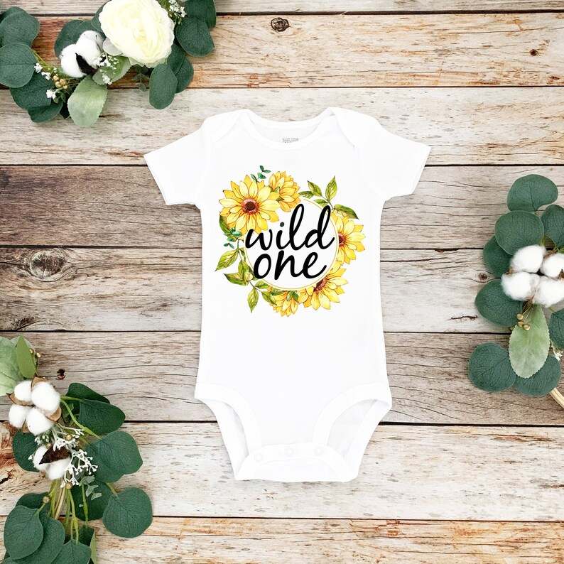 Sunflower first best sale birthday shirt