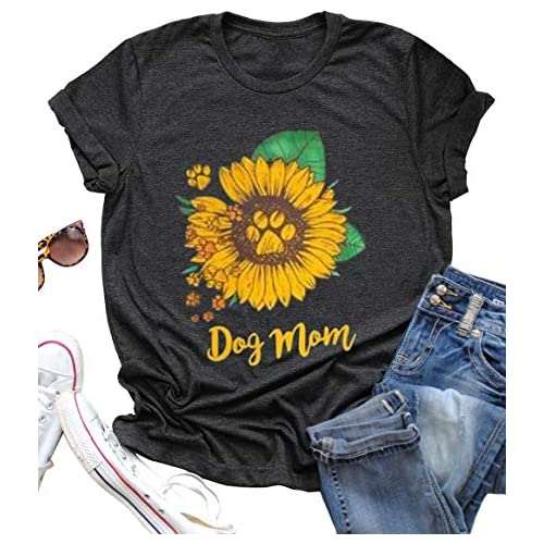 Dog mom hotsell shirt sunflower