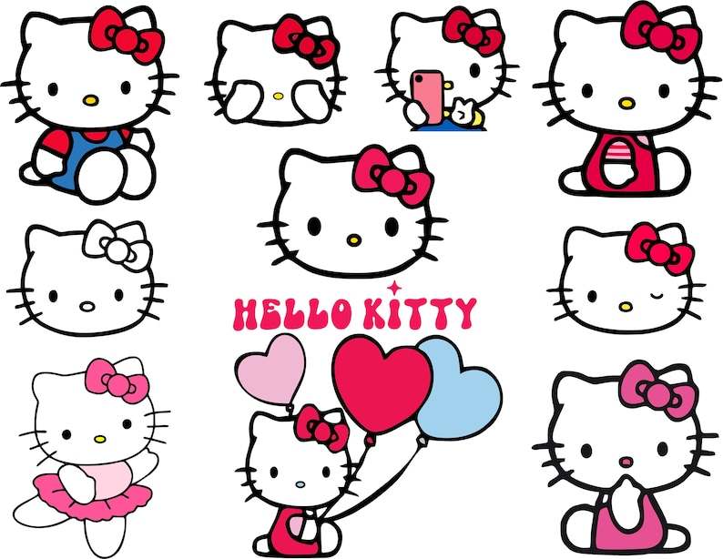 Kawaii Kitty Svg For Clipart Perfect for Crafting Design Projects