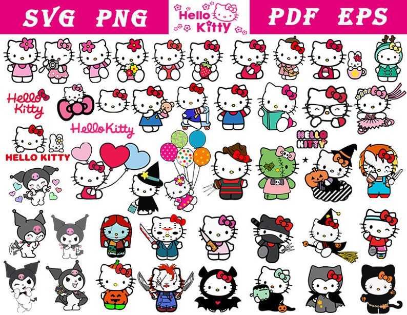 Kawaii Kitty Halloween SVG PNG PDF Cricut Cut File Perfect for