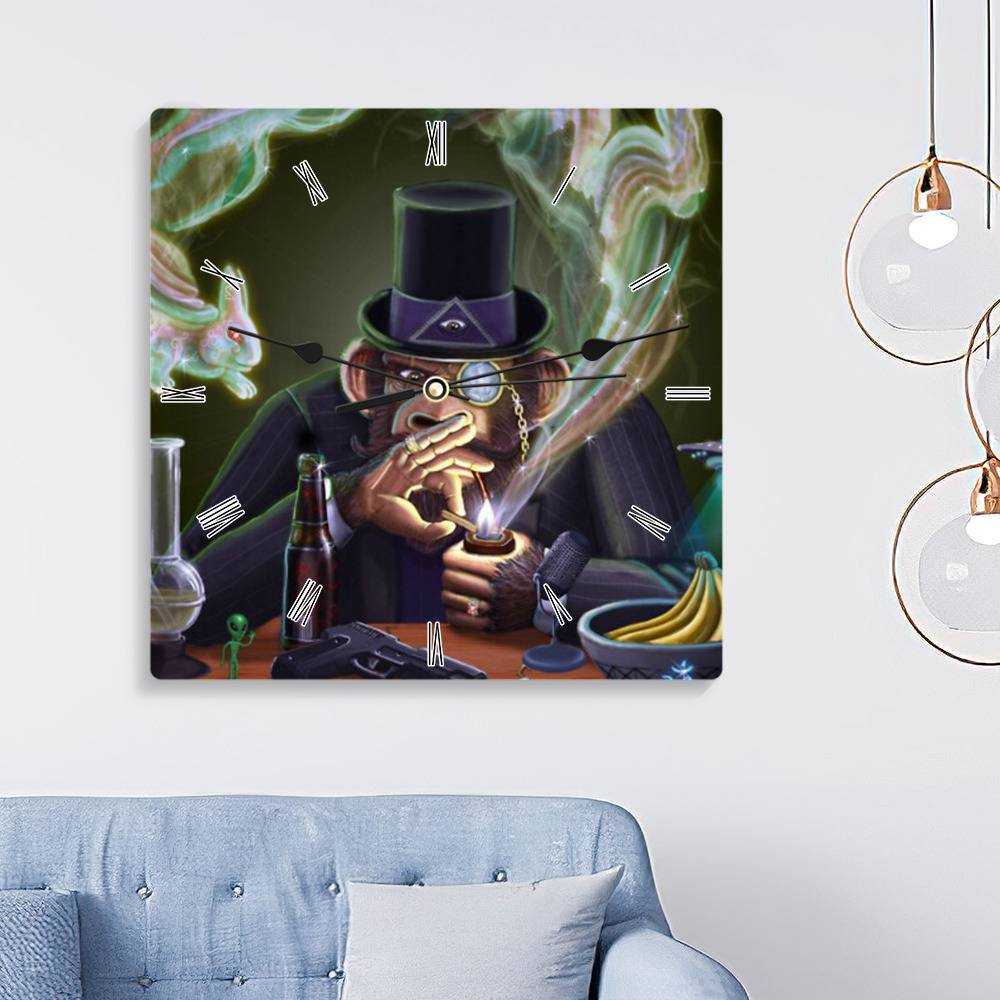 Joe Rogan Square Wall Clock Home Decor Wall Clock Gifts for Joe Rogan Fans The Joe Rogan Experience Wall Clock