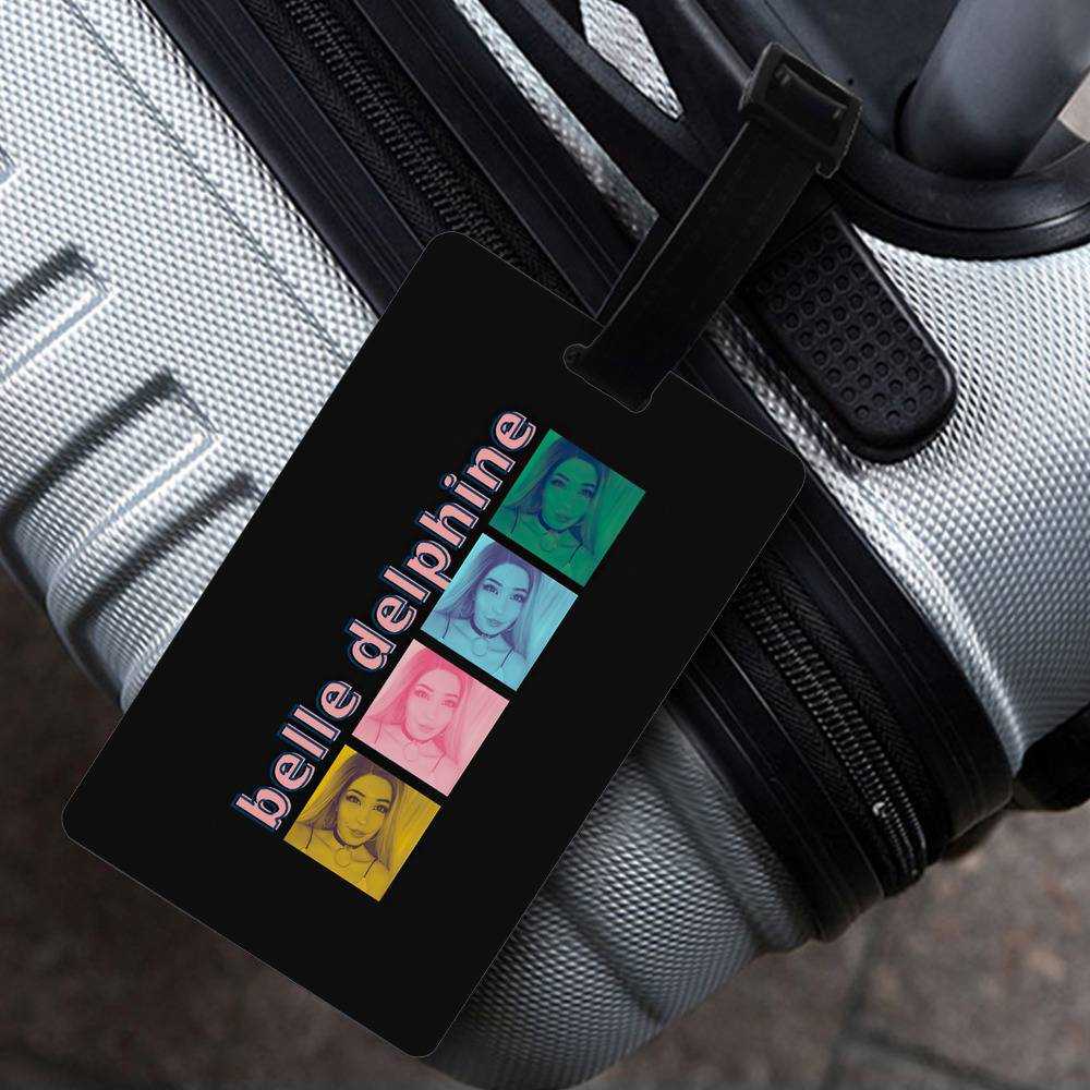 Belle Delphine Luggage Tag Belle Delphine Logo Classic Celebrity Luggage  Tag | www.belledelphinemerch.store