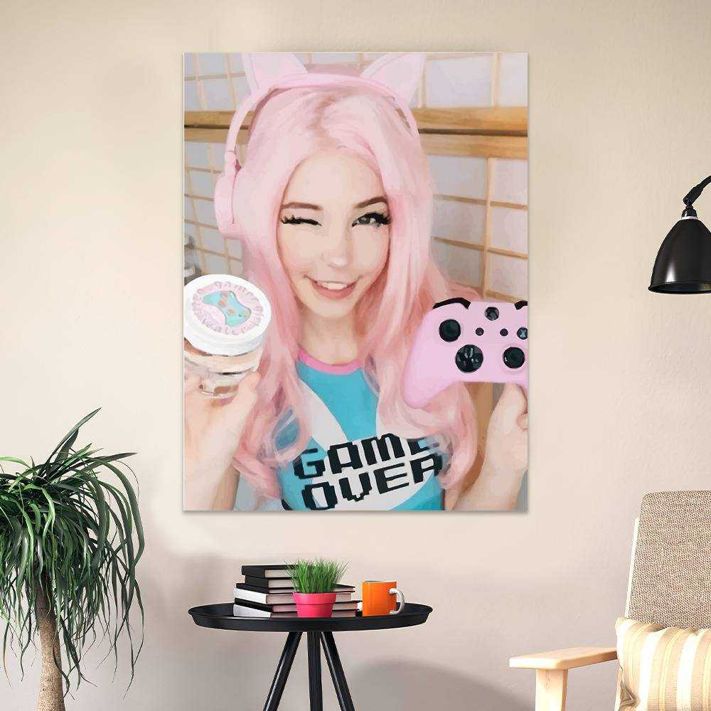 Belle Delphine' Poster, picture, metal print, paint by Wawo Murillo