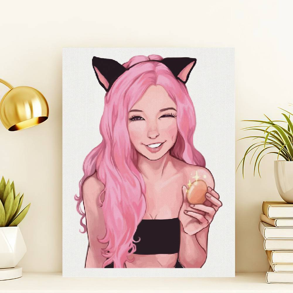 Belle Delphine minecraft  Canvas Print for Sale by bestizeyy