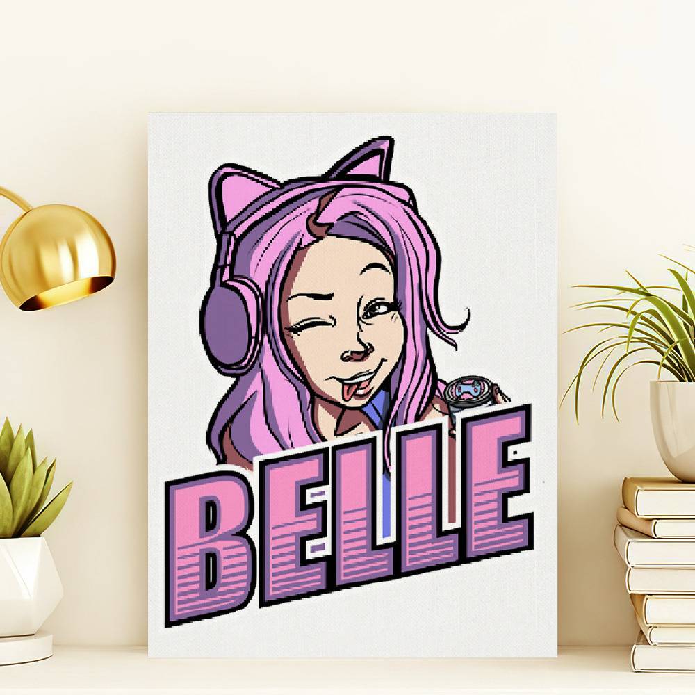 Belle Delphine minecraft  Canvas Print for Sale by bestizeyy