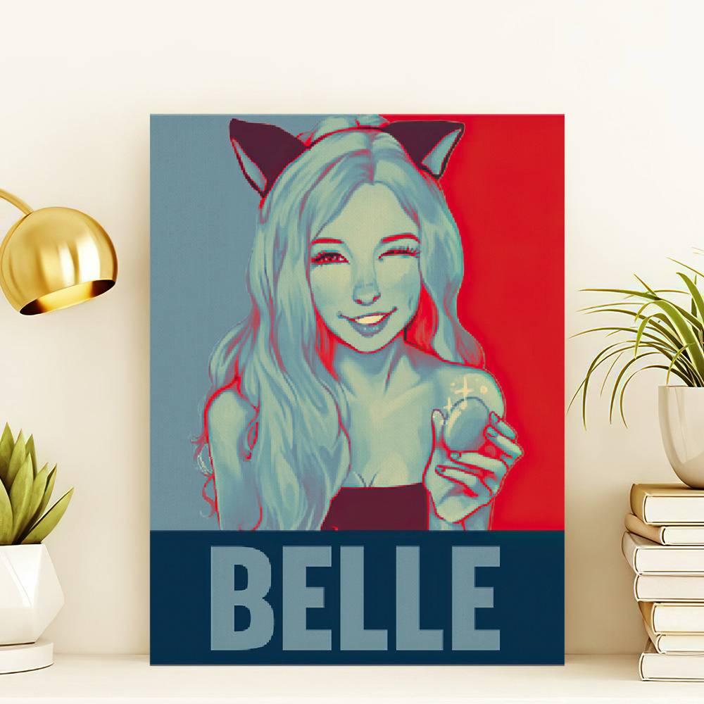 Belle Delphine minecraft  Canvas Print for Sale by bestizeyy