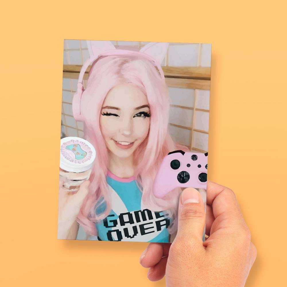 Belle Delphine fashion card game