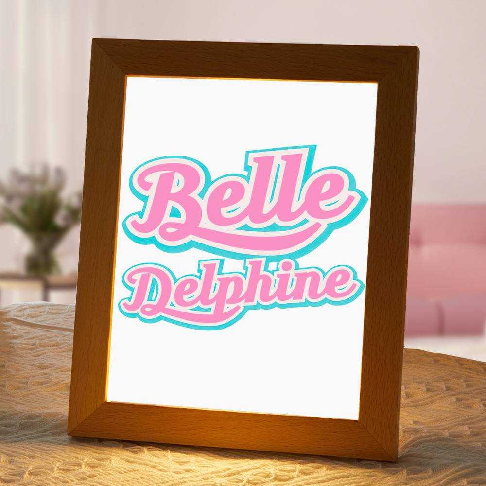 Belle Delphine Gamer Girl Fan Art Lamp Classic Celebrity Lamp with Wooden  Frame | www.belledelphinemerch.store