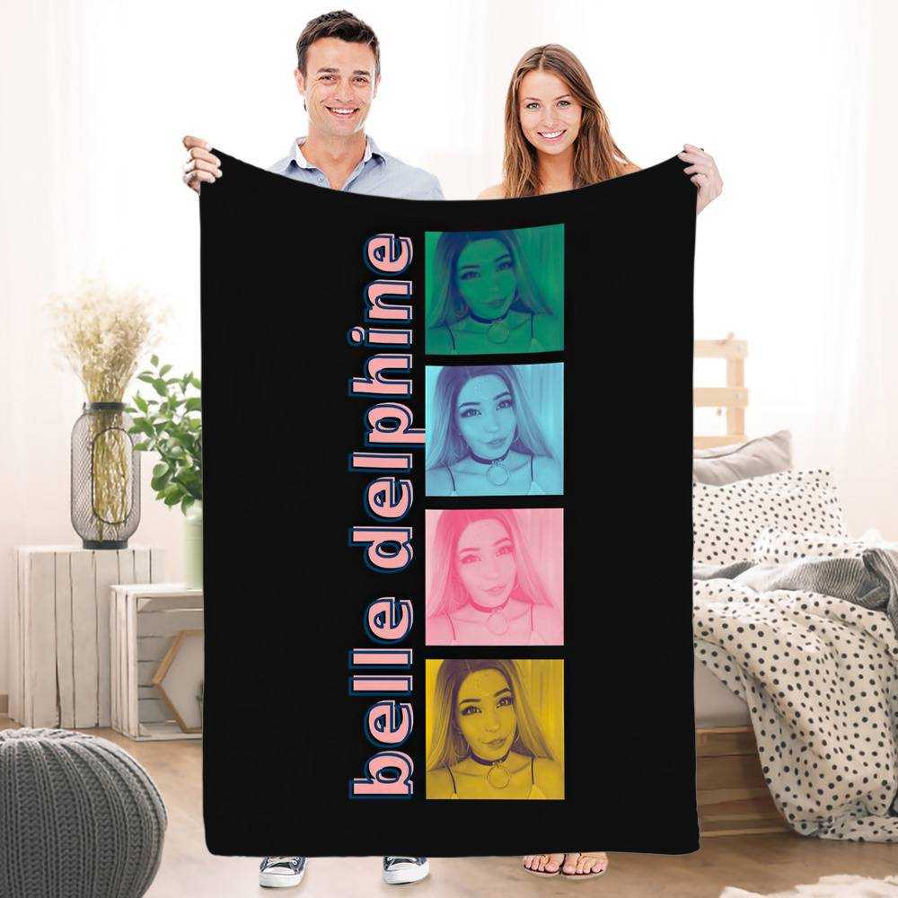 Belle Delphine Blanket Classic Celebrity Blanket |  www.belledelphinemerch.store