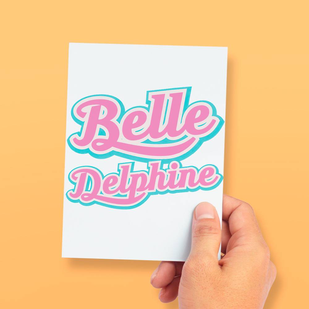 Belle Delphine. Greeting Card for Sale by joe2