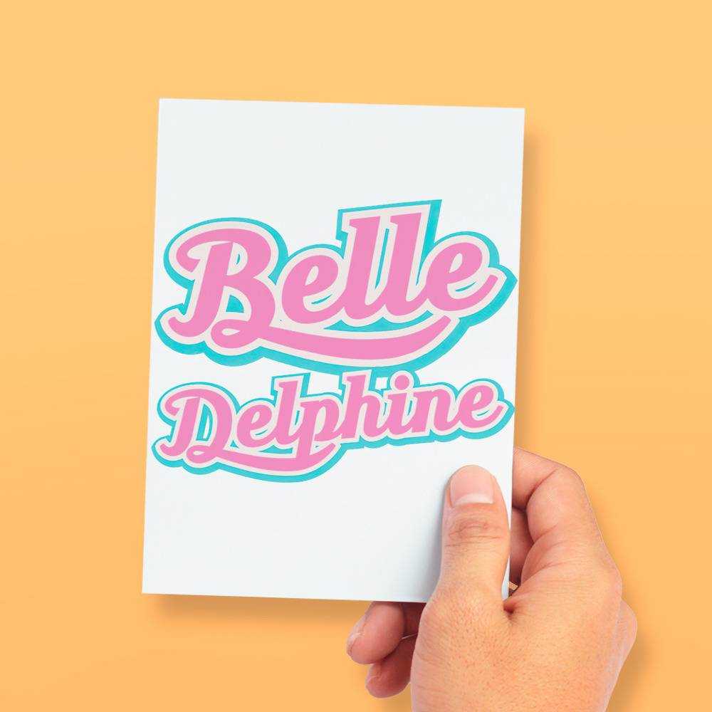 Belle Delphine Gamer Girl Fan Art Greeting Card Classic Celebrity Greeting  Card | www.belledelphinemerch.store