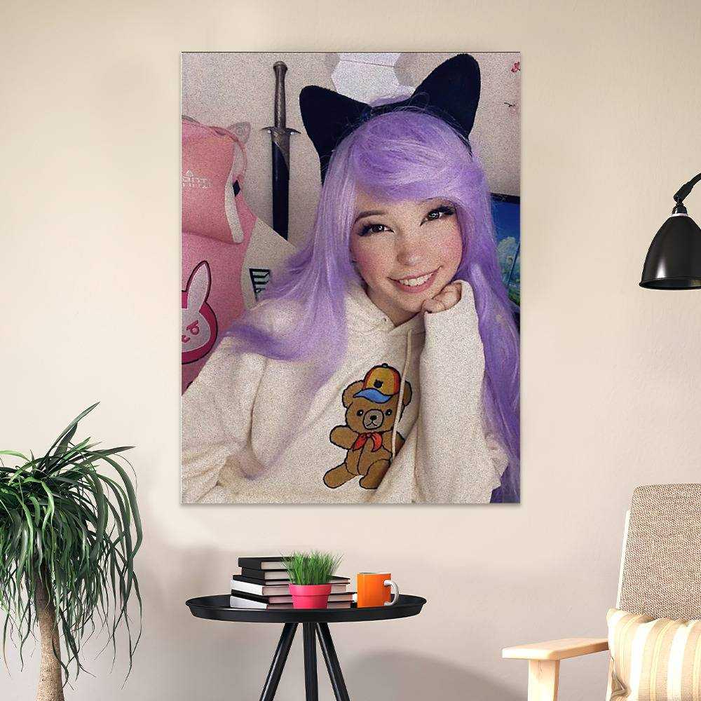 Belle Delphine' Poster, picture, metal print, paint by Wawo Murillo