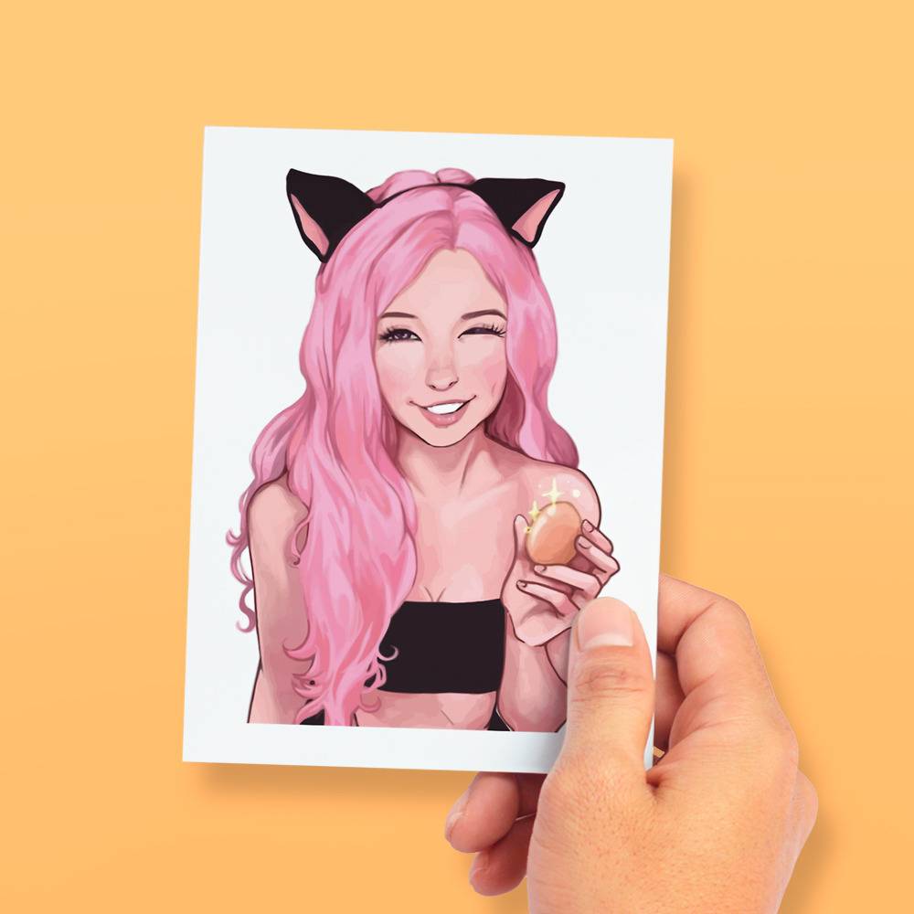 Belle Delphine. Greeting Card for Sale by joe2