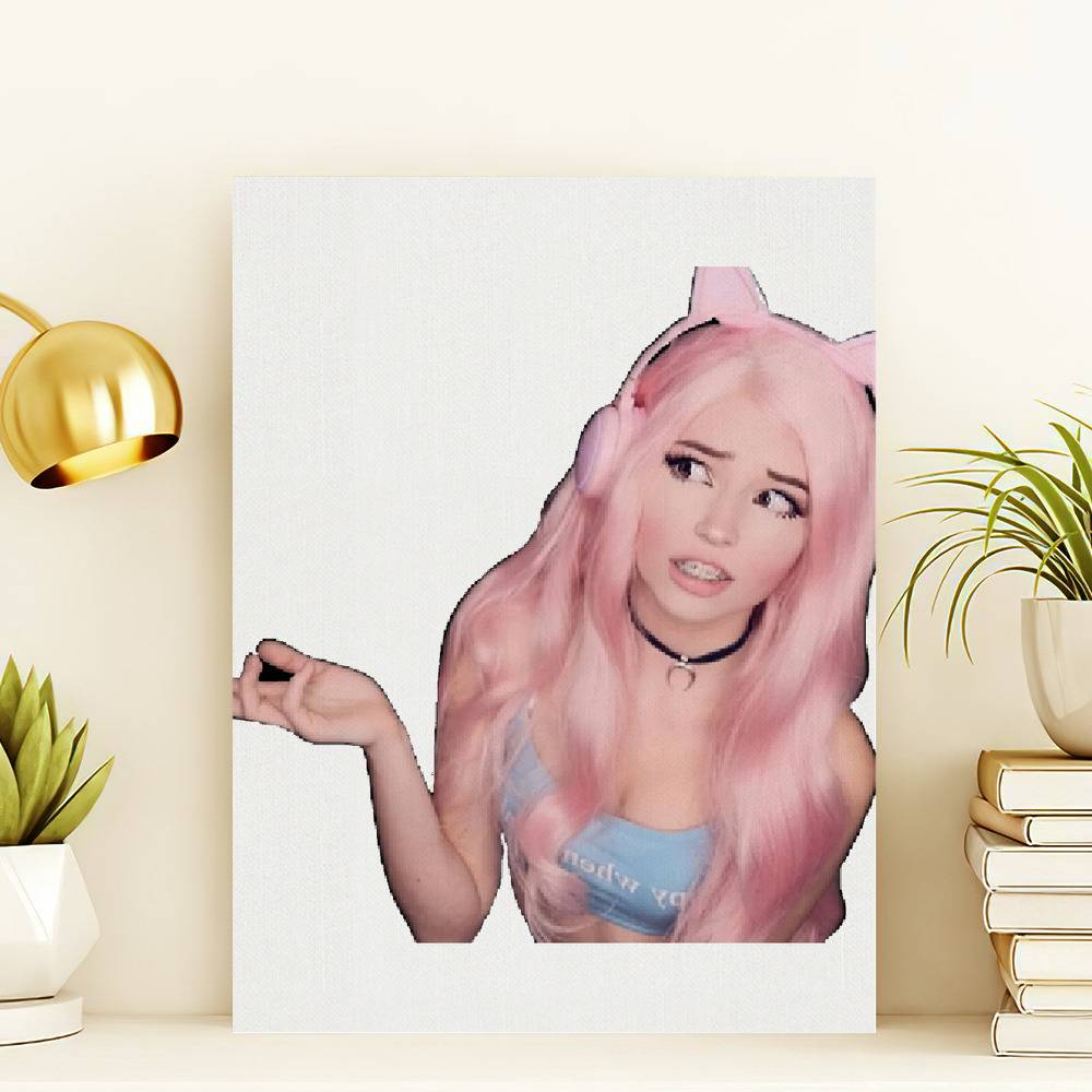 Belle Delphine minecraft  Canvas Print for Sale by bestizeyy