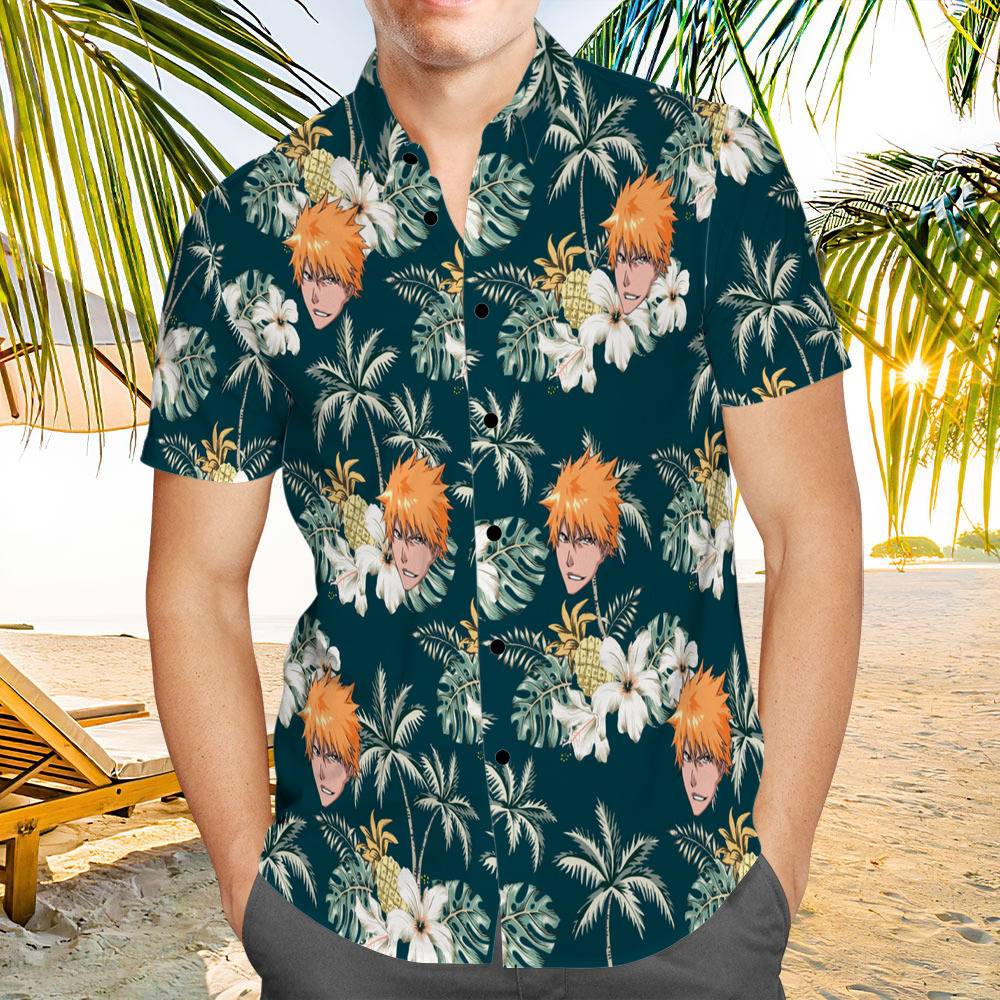 Unisex Anime Sunflower Hawaii Shirt New World Dressrosa Cosplay Costumes  Casual Trendy Hawaiian Shirts Aloha Shirt Short Sleeve Hawaiian - Trendy  Aloha