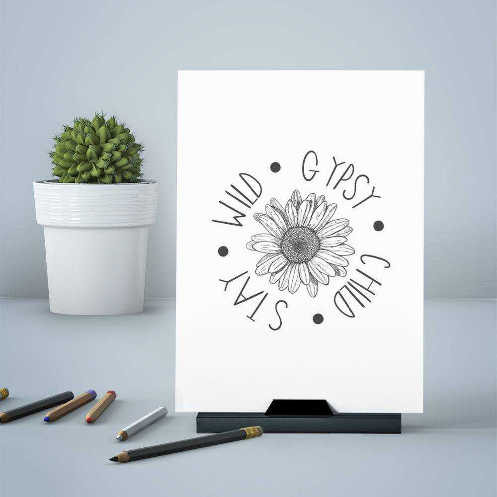 Stay Wild Greeting Card Classic Celebrity Greeting Card Gypsy Flower Child by Stay Wild Greeting Card
