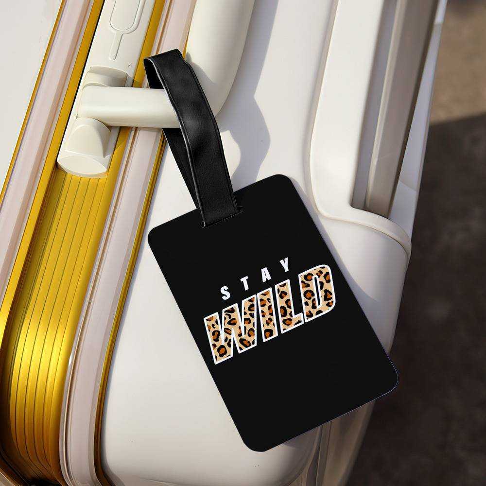 Stay Wild Luggage Tag Classic Celebrity Luggage Tag Panther Logo by Stay Wild Luggage Tag
