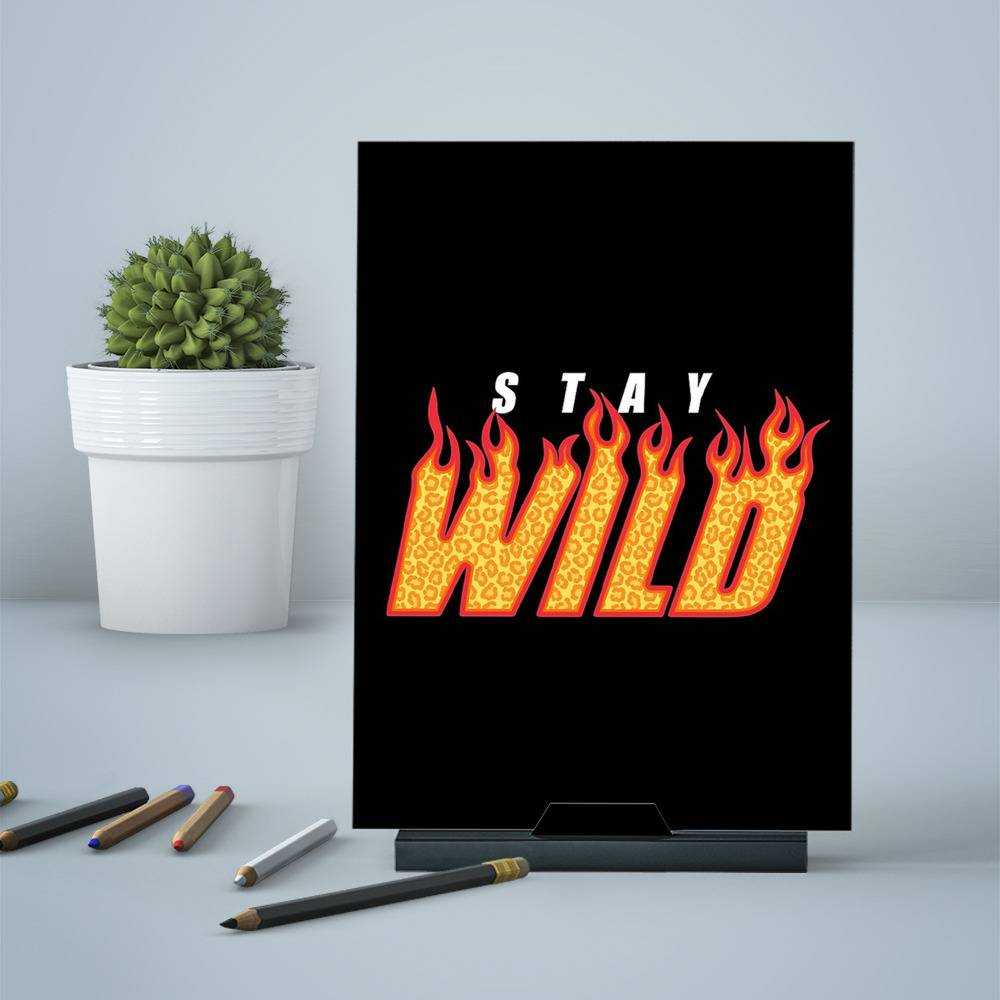 Stay Wild Greeting Card Classic Celebrity Greeting Card Fire by Stay Wild Greeting Card