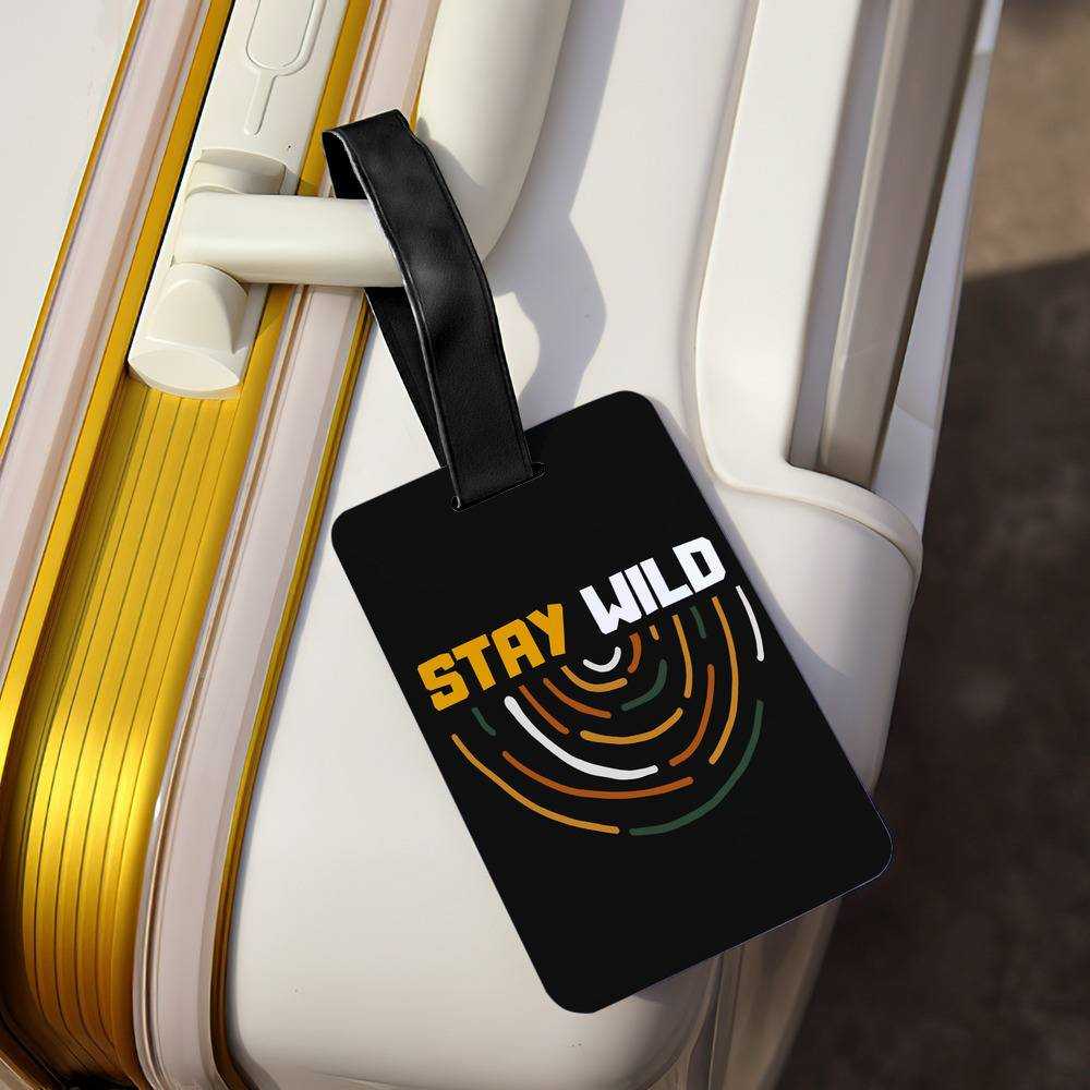 Stay Wild Luggage Tag Classic Celebrity Luggage Tag Stay Wild Ben Azelart by Stay Wild Luggage Tag