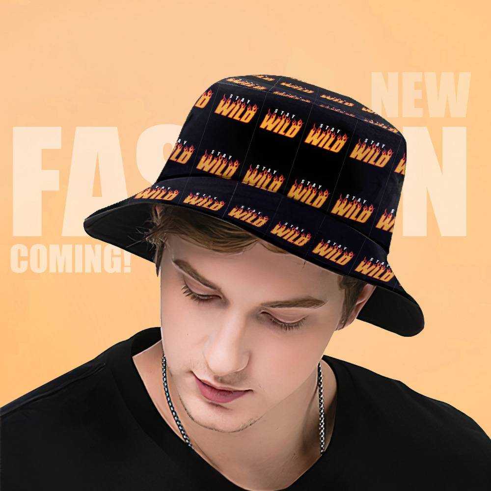 Stay Wild Fisherman Hat Unisex Fashion Bucket Hat Gifts For Stay Wild Fans Fire