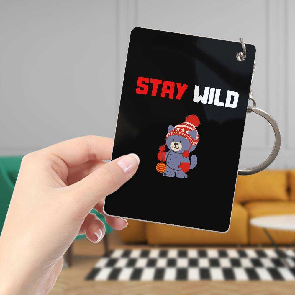 Stay Wild Keychain Classic Celebrity Keychain Ben Azelart Bear by Stay Wild Keychain