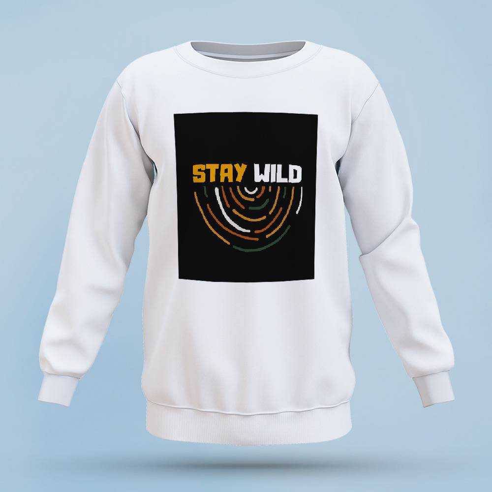 Stay Wild Sweatshirt Classic Celebrity Sweatshirt Stay Wild Ben Azelart Sweatshirt