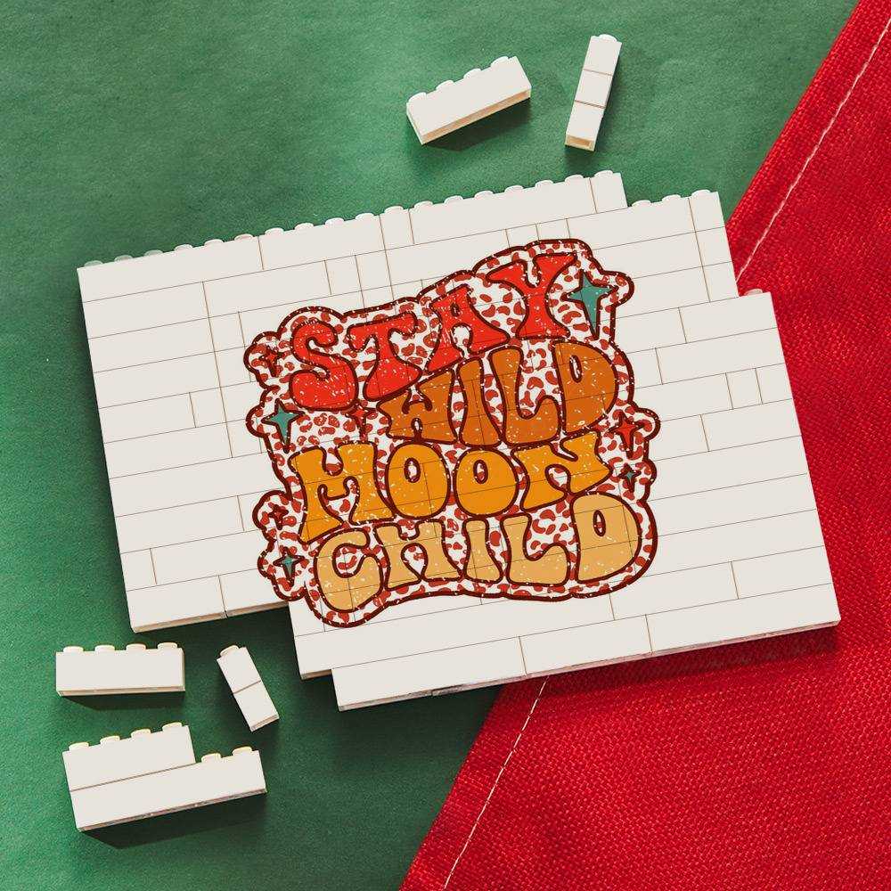 Stay Wild Merch Building Blocks Gift for Fans Stay Wild Moon Child Building Blocks